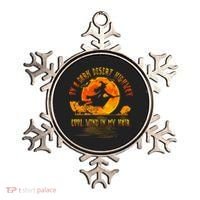 On The Dark Desert Highway Witch Riding Broom Night Hippies Cute Gift Ornament thumb 0