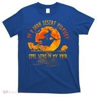 On The Dark Desert Highway Witch Riding Broom Night Hippies Cute Gift T-Shirt thumb 0