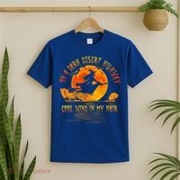 On The Dark Desert Highway Witch Riding Broom Night Hippies Cute Gift T-Shirt thumb 2