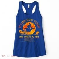 On The Dark Desert Highway Witch Riding Broom Night Hippies Cute Gift Women's Tank Top thumb 0