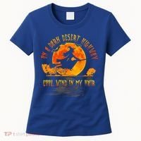On The Dark Desert Highway Witch Riding Broom Night Hippies Cute Gift Women's T-Shirt thumb 0
