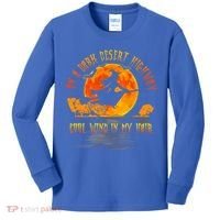 On The Dark Desert Highway Witch Riding Broom Night Hippies Cute Gift Kids Long Sleeve Shirt thumb 0