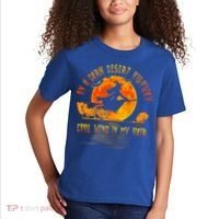 On The Dark Desert Highway Witch Riding Broom Night Hippies Cute Gift Kids T-Shirt thumb 2