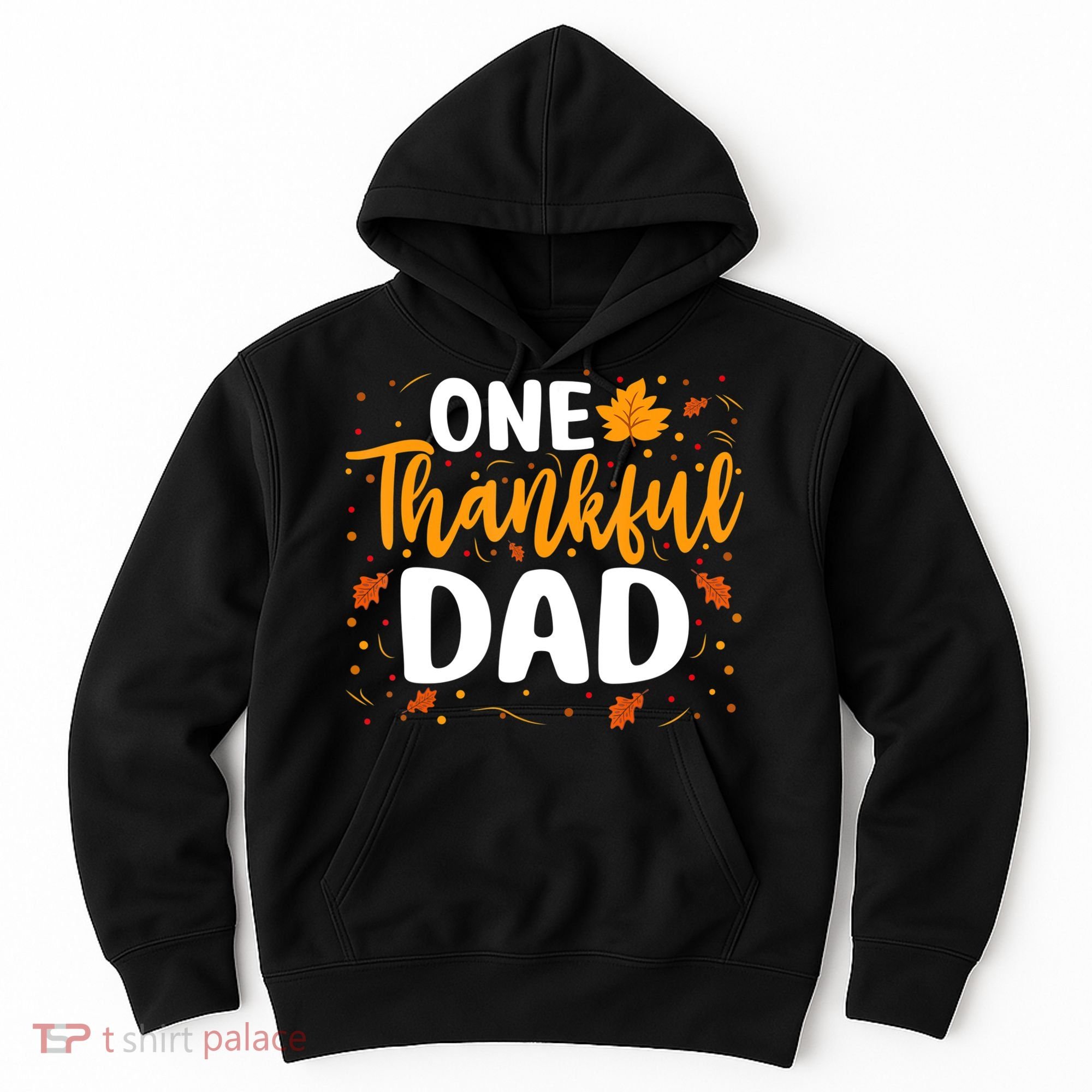 One Thankful Dad Matching Family Fall Thanksgiving Costume Hoodie