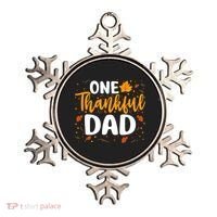 One Thankful Dad Matching Family Fall Thanksgiving Costume Ornament thumb 0