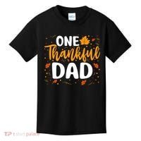 One Thankful Dad Matching Family Fall Thanksgiving Costume Kids T-Shirt thumb 0