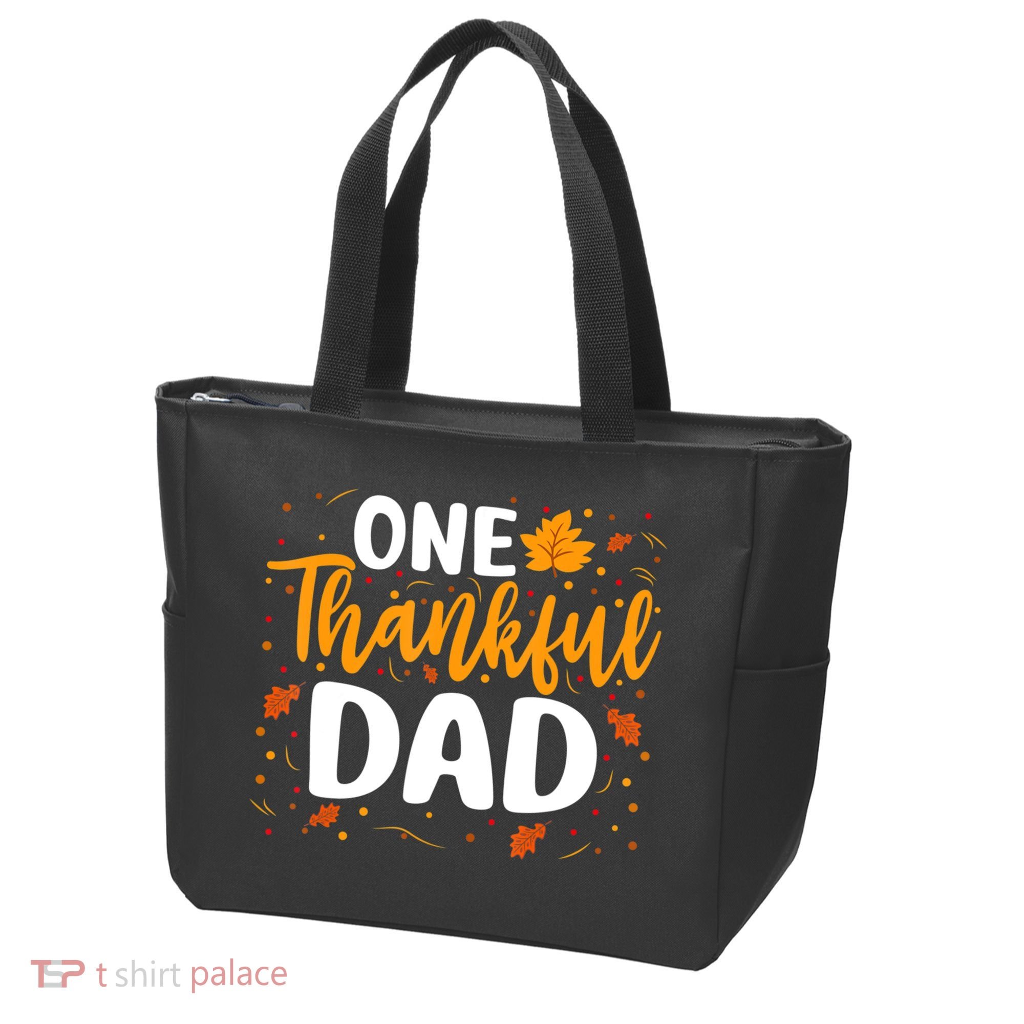 One Thankful Dad Matching Family Fall Thanksgiving Costume Tote Bag