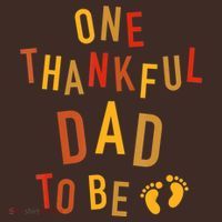 One Thankful Dad To Be Thanksgiving Pregnancy Announcement Mousepad thumb 1