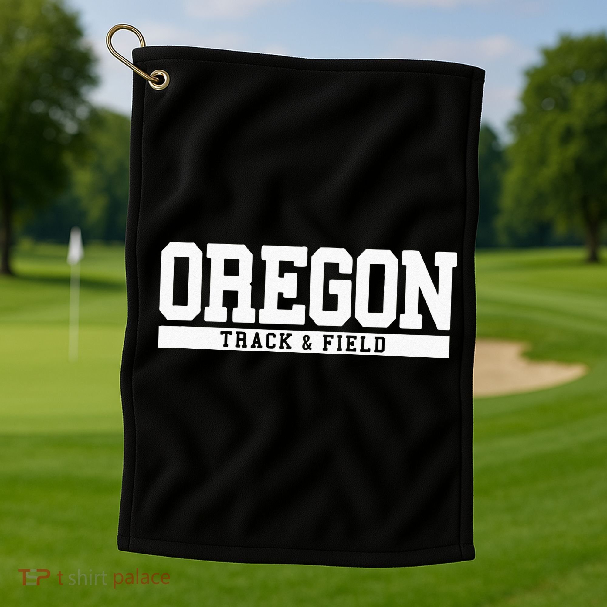 Oregon Track & Field Golf Towel