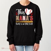 On That Field Baseball Nana Of A Baseball Player Nana Women's Sweatshirt thumb 0
