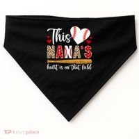 On That Field Baseball Nana Of A Baseball Player Nana USA-Made Doggie Bandana thumb 0