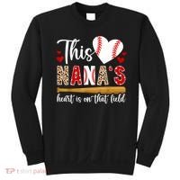 On That Field Baseball Nana Of A Baseball Player Nana Sweatshirt thumb 0
