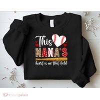 On That Field Baseball Nana Of A Baseball Player Nana Sweatshirt thumb 2