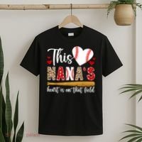 On That Field Baseball Nana Of A Baseball Player Nana T-Shirt thumb 2