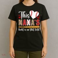 On That Field Baseball Nana Of A Baseball Player Nana T-Shirt thumb 4