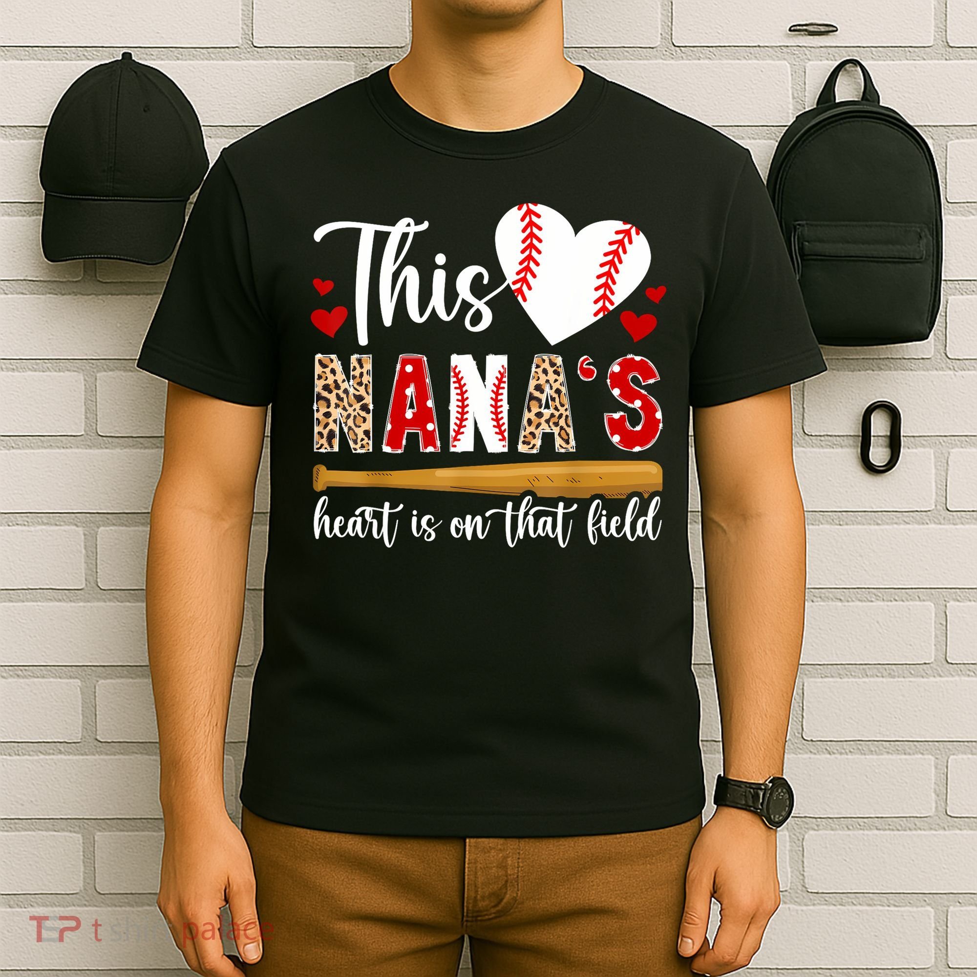 On That Field Baseball Nana Of A Baseball Player Nana T-Shirt