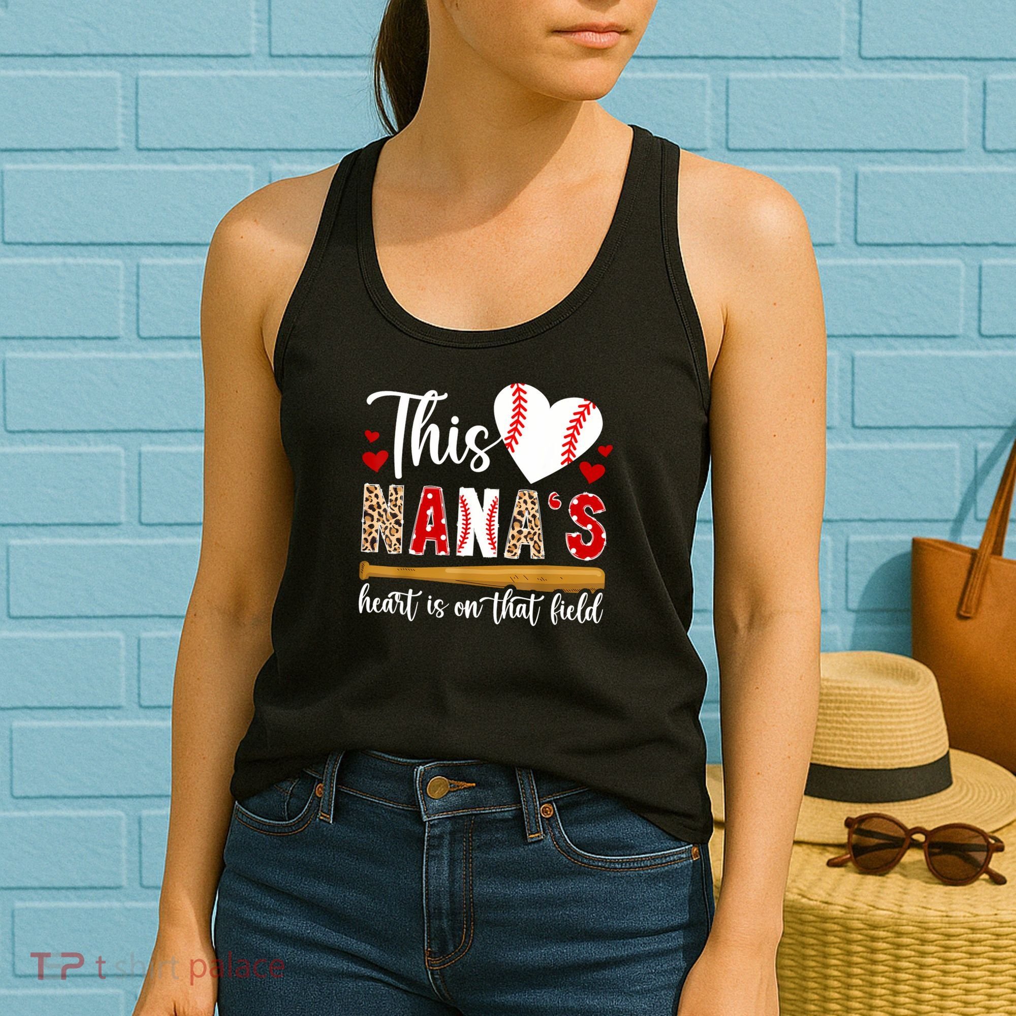 On That Field Baseball Nana Of A Baseball Player Nana Women's Tank Top