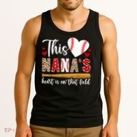 On That Field Baseball Nana Of A Baseball Player Nana Tank Top thumb 3