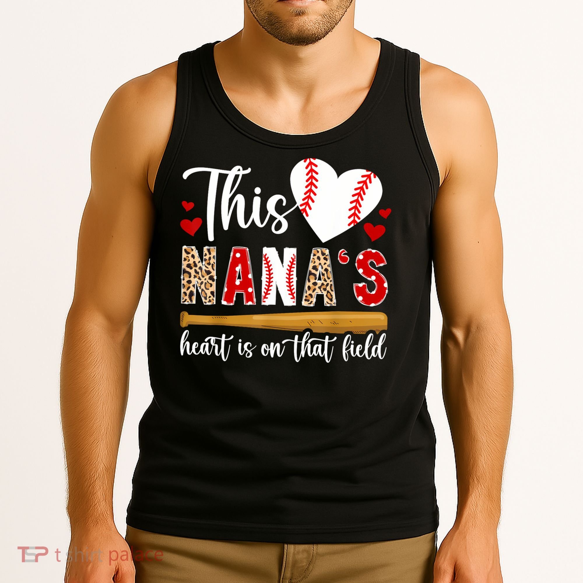 On That Field Baseball Nana Of A Baseball Player Nana Tank Top