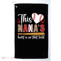 On That Field Baseball Nana Of A Baseball Player Nana Golf Towel thumb 0