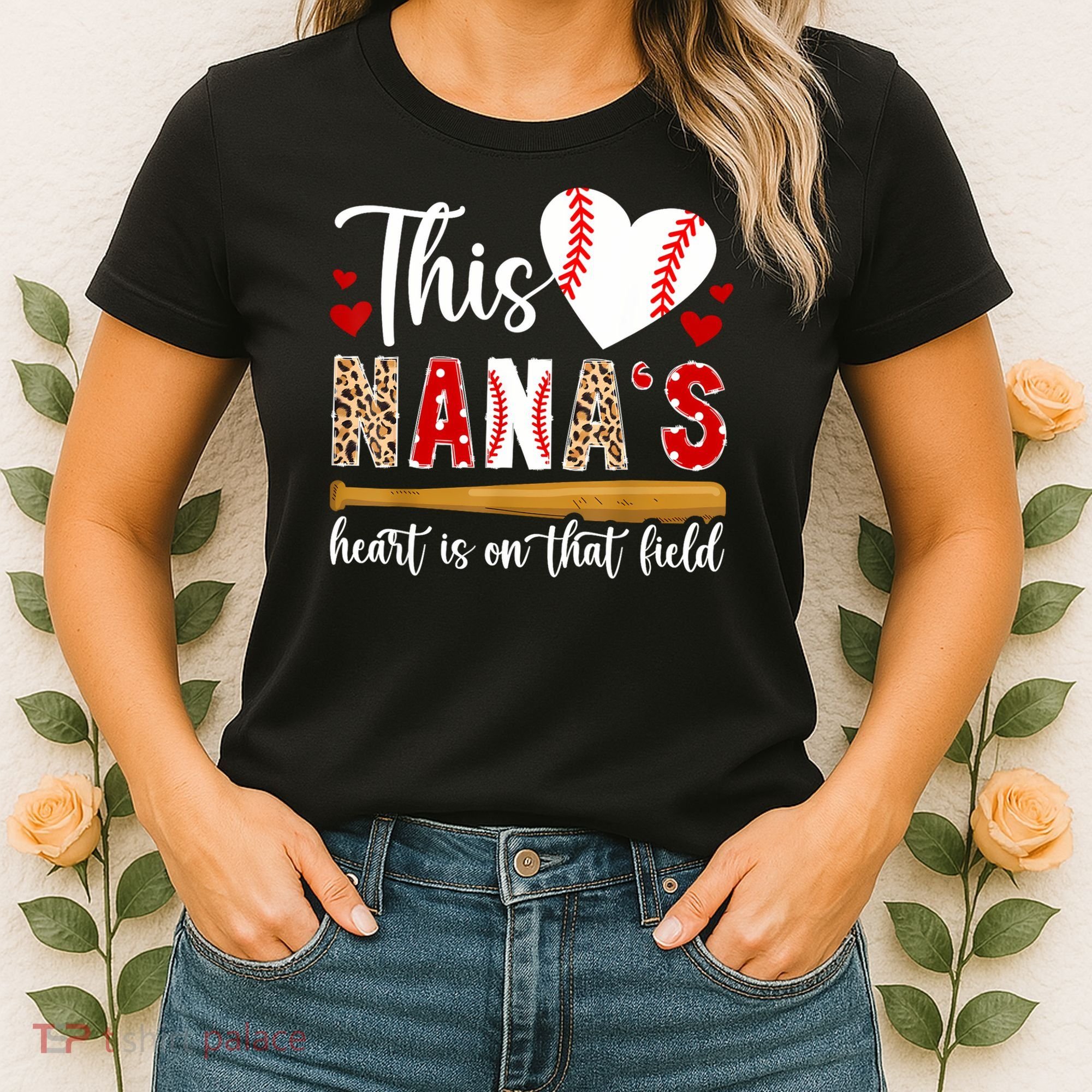 On That Field Baseball Nana Of A Baseball Player Nana Women's T-Shirt