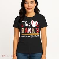 On That Field Baseball Nana Of A Baseball Player Nana Women's T-Shirt thumb 4