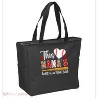 On That Field Baseball Nana Of A Baseball Player Nana Tote Bag thumb 2
