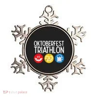 Oktoberfest Triathlon Funny Bavarian Wurst Pretzel Ornament thumb 0