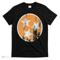 Orange Tennessee Flag Volunr State Tri Stars Tennessee T-Shirt thumb 0