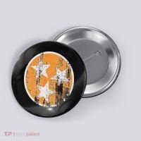 Orange Tennessee Flag Volunr State Tri Stars Tennessee Button thumb 0