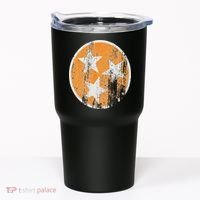Orange Tennessee Flag Volunr State Tri Stars Tennessee Tumbler thumb 0
