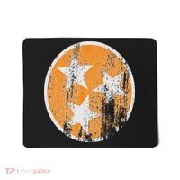 Orange Tennessee Flag Volunr State Tri Stars Tennessee Mousepad thumb 0