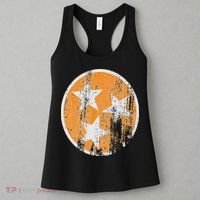 Orange Tennessee Flag Volunr State Tri Stars Tennessee Women's Tank Top thumb 3