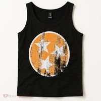 Orange Tennessee Flag Volunr State Tri Stars Tennessee Tank Top thumb 2