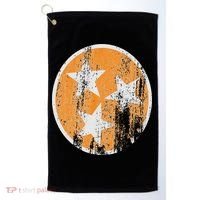 Orange Tennessee Flag Volunr State Tri Stars Tennessee Golf Towel thumb 0
