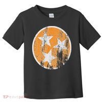Orange Tennessee Flag Volunr State Tri Stars Tennessee Toddler T-Shirt thumb 0