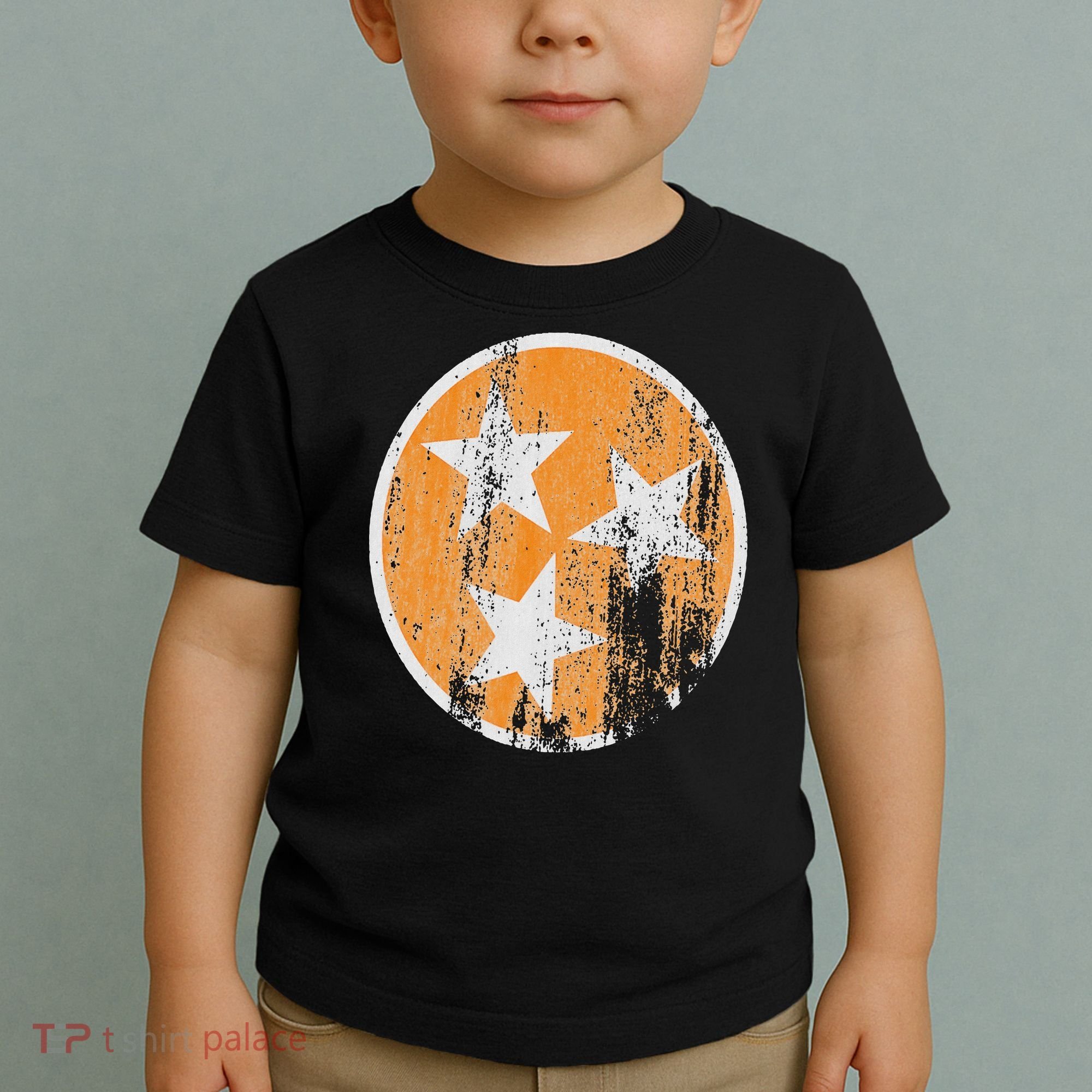 Orange Tennessee Flag Volunr State Tri Stars Tennessee Toddler T-Shirt