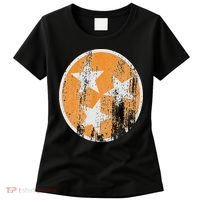 Orange Tennessee Flag Volunr State Tri Stars Tennessee Women's T-Shirt thumb 0