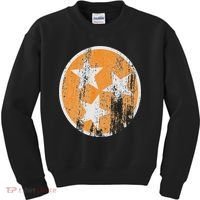 Orange Tennessee Flag Volunr State Tri Stars Tennessee Kids Sweatshirt thumb 0