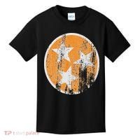 Orange Tennessee Flag Volunr State Tri Stars Tennessee Kids T-Shirt thumb 0