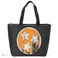 Orange Tennessee Flag Volunr State Tri Stars Tennessee Tote Bag thumb 0