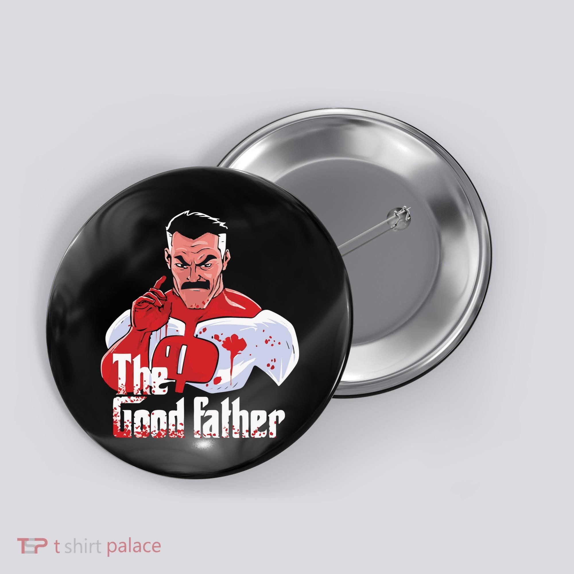 Omniman The Good Father Button