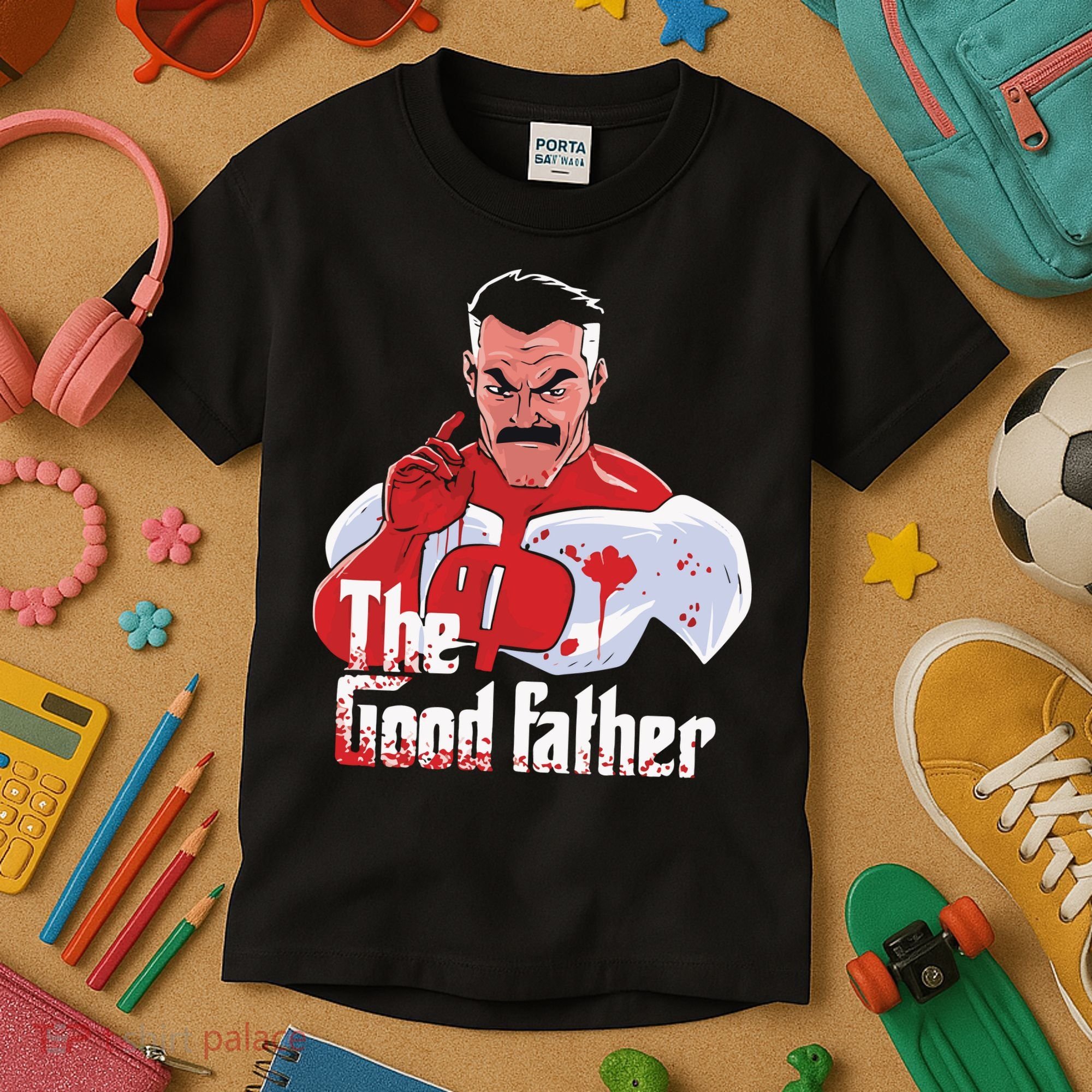 Omniman The Good Father Kids T-Shirt