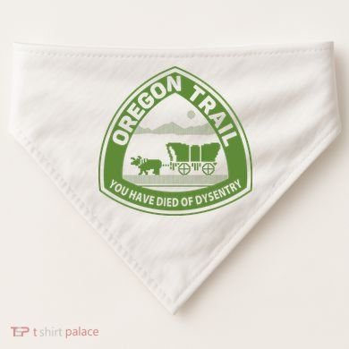 Oregon Trail Green USA-Made Doggie Bandana