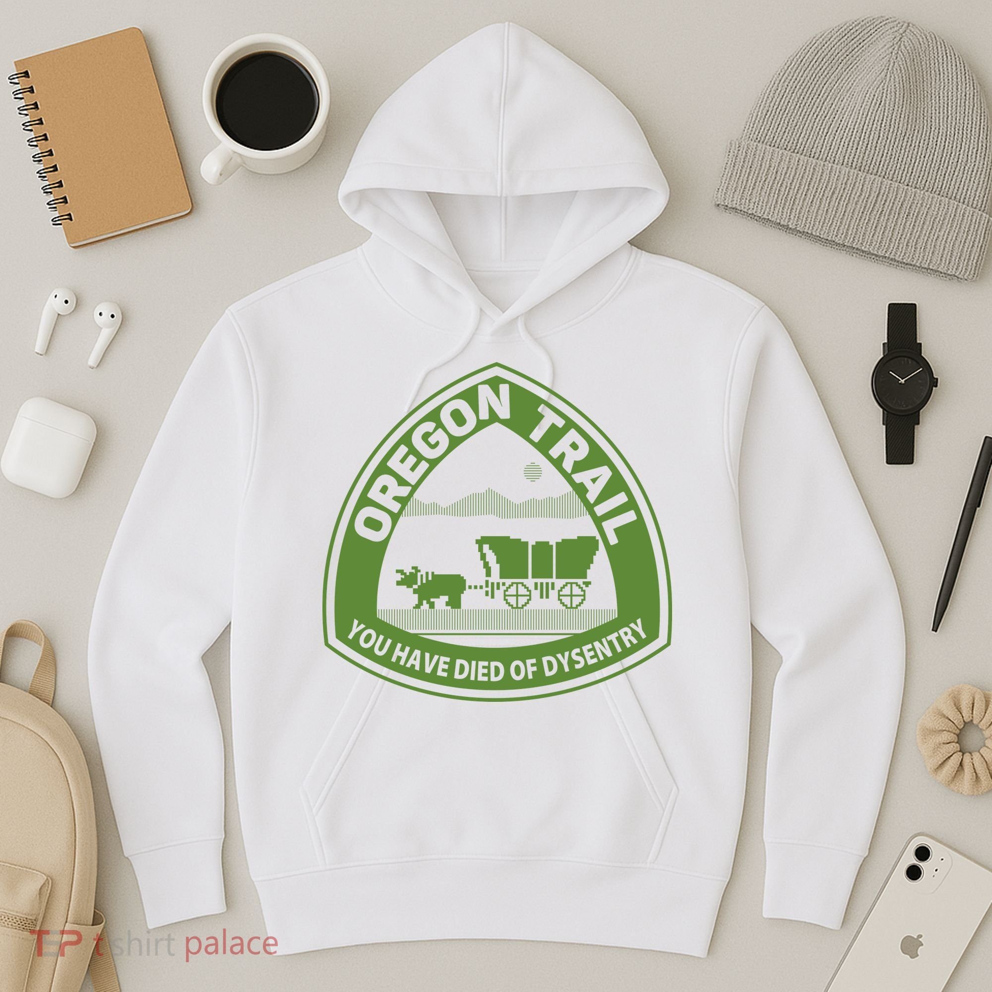 Oregon Trail Green Hoodie