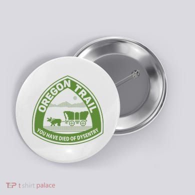 Oregon Trail Green Button