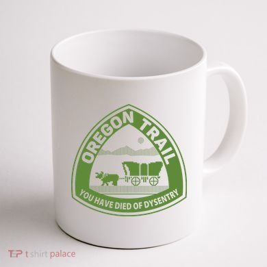 Oregon Trail Green Coffee Mug back