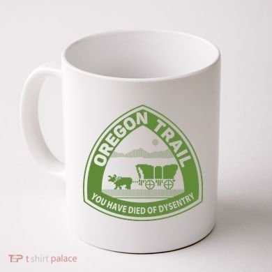 Oregon Trail Green Coffee Mug