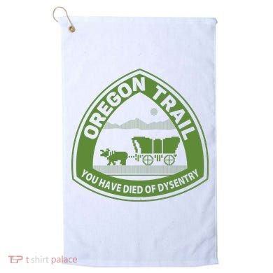 Oregon Trail Green Golf Towel