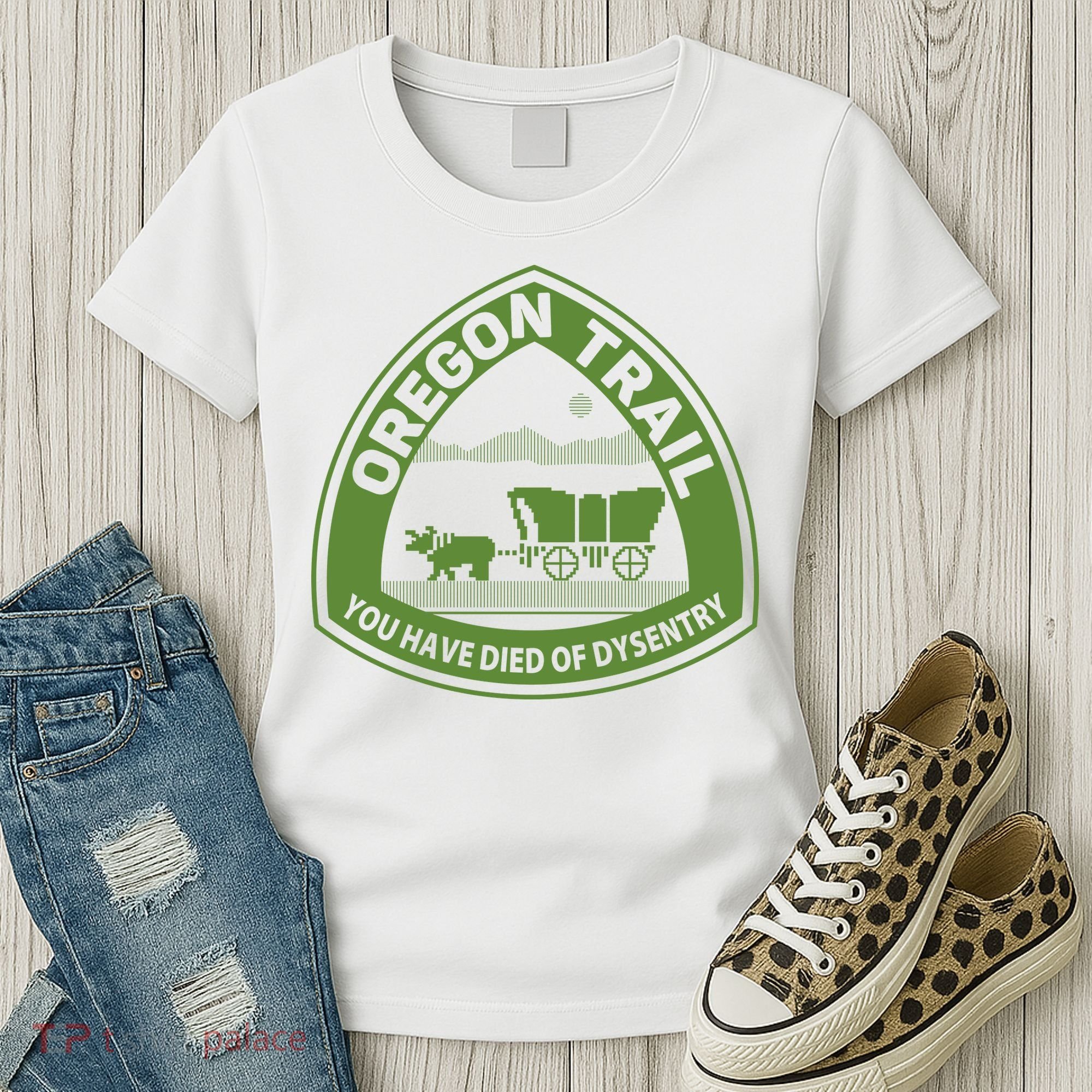 Oregon Trail Green Women's T-Shirt